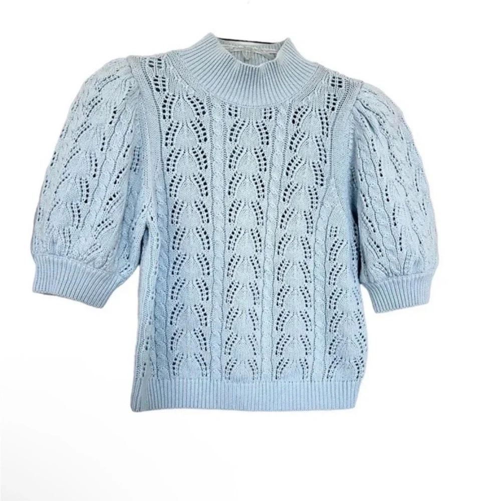Alice + Olivia Light Blue Cowl Neck Sweater - Picture 1 of 4